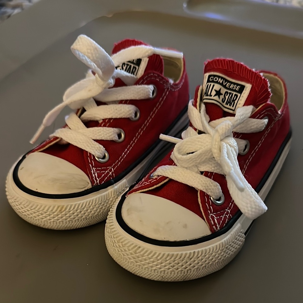 Converse Kids Red All Star Sneakers